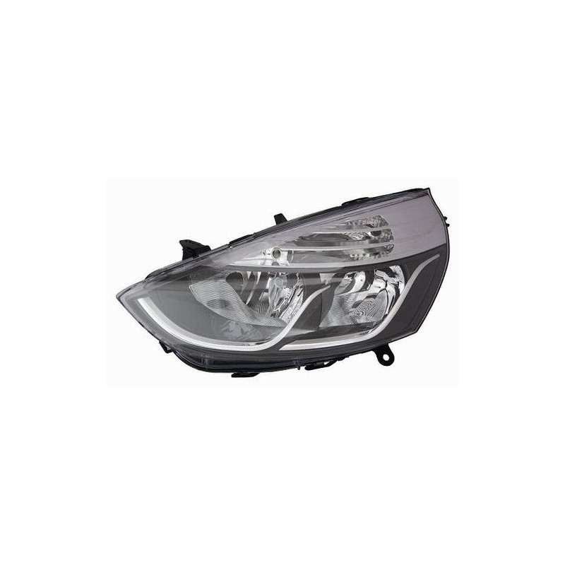 FARO FANALE PROIETTORE SX H7,H1 NERA CROMATO RENAULT CLIO IV (BH/KH) 2013 2016 OEM 260603442R