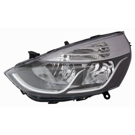 FARO FANALE PROIETTORE SX H7,H1 NERA CROMATO RENAULT CLIO IV (BH/KH) 2013 2016 OEM 260603442R