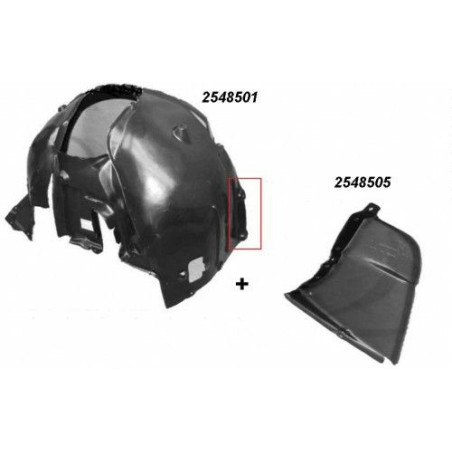 RIPARO PASSARUOTA ANT SX BMW SERIES 5 (E60/E61) 2003 2010 OEM 51717033749