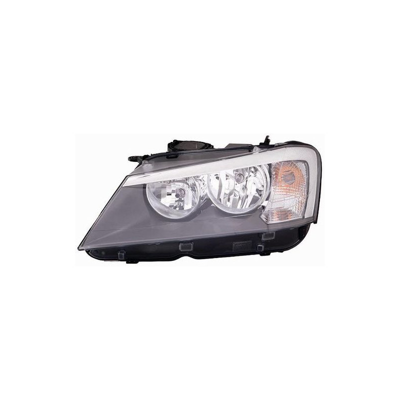 FARO FANALE PROIETTORE SX 2H7 NERA BMW X3 (F25) 2011 2014 OEM 63127217287