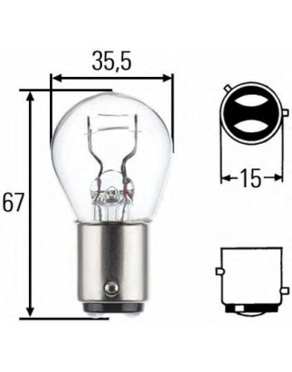 P21/4W 12V 21/4W STANDARD