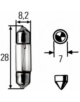 FESTOON 12V 3W STANDARD