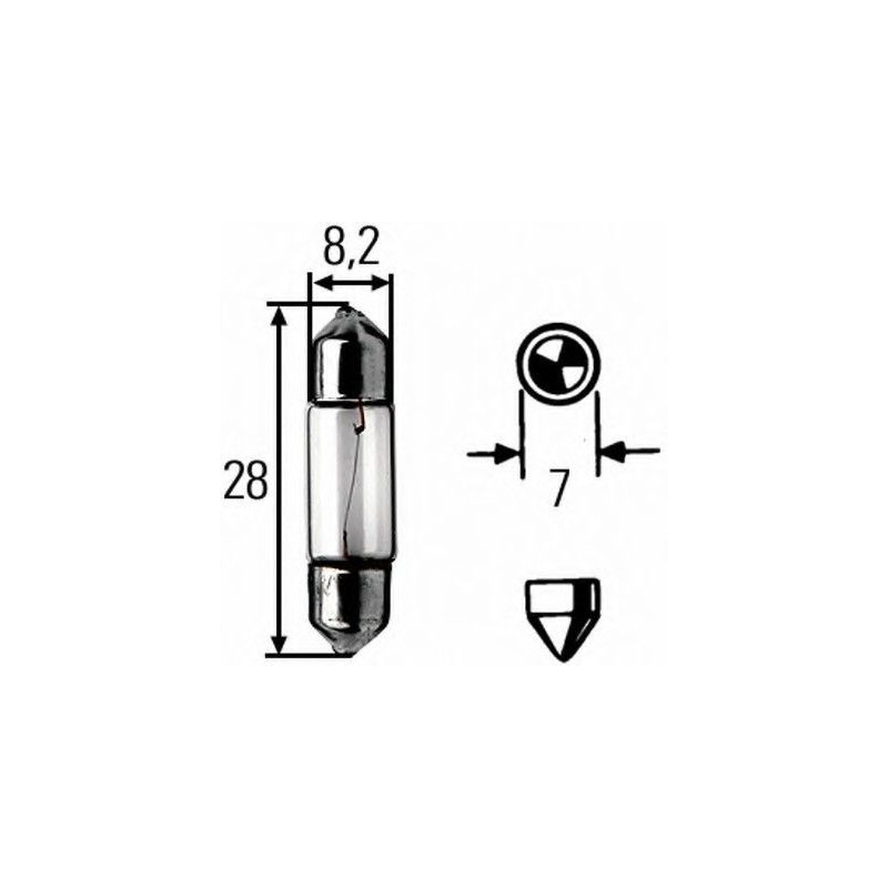 FESTOON 12V 3W STANDARD