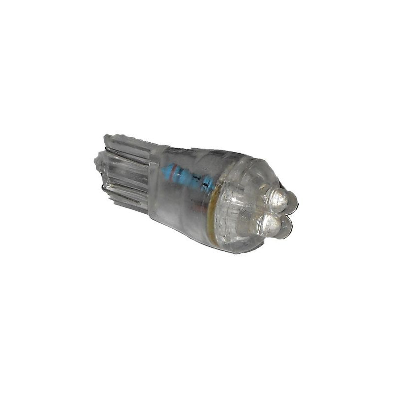 LAMPADA LED ATTACCO T10 W5W TUTTOVETRO CRUSCOTTO/DIREZIONE 4 LED COLORE BIANCO