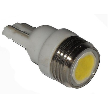 LAMPADA LED ATTACCO T10 W5W 1,5W TUTTOVETRO CRUSCOTTO/DIREZIONE 1 LED COLORE BIANCO