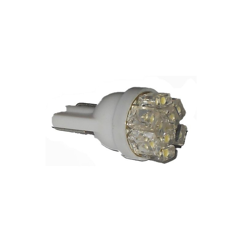 LAMPADA LED ATTACCO T10 W5W TUTTOVETRO CRUSCOTTO/DIREZIONE 9 LED COLORE BIANCO