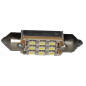 LAMPADA LED SILURO C5W PER ILLUMINAZIONE TARGA/INTERNI/CRUSCOTTO 9 LED COLORE BIANCO CON RESISTENZA PER CONTROLLO ANTI ERRORE