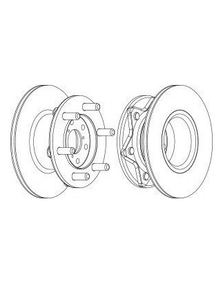DISCO FRENO ANT ALFA ROMEO, FIAT