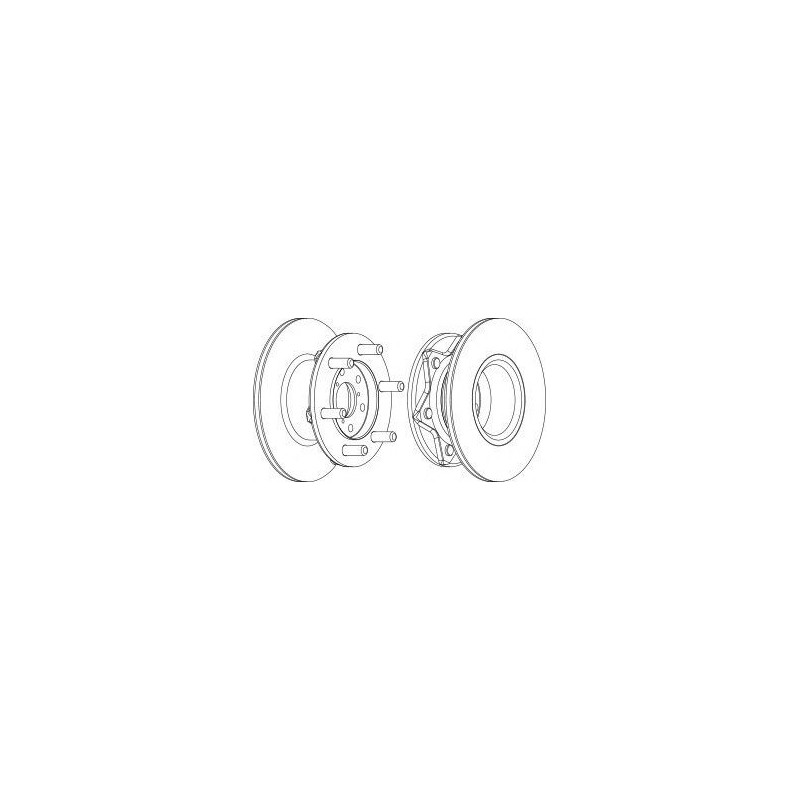 DISCO FRENO ANT ALFA ROMEO, FIAT