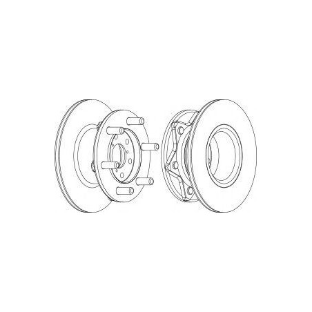 DISCO FRENO ANT ALFA ROMEO, FIAT
