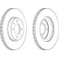 DISCO FRENO ANT FIAT PUNTO 1.4GT TURBO 11 / 93 -