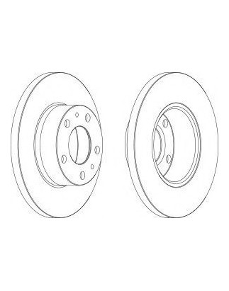 DISCO FRENO ANT CITROEN JUMPER 27 - 31, FIAT DUCATO 10 - 14 , PEUGEOT BOXER