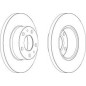 DISCO FRENO ANT CITROEN JUMPER 27 - 31, FIAT DUCATO 10 - 14 , PEUGEOT BOXER