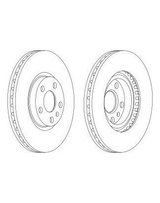 DISCO FRENO ANT CITROEN EVASION / SYNERGIE (UK), FIAT ULYSSE, LANCIA ZETA, PEUGEOT 806