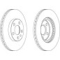 DISCO FRENO ANT FIAT SCUDO, CITROEN JUMPY, PEUGEOT EXPER