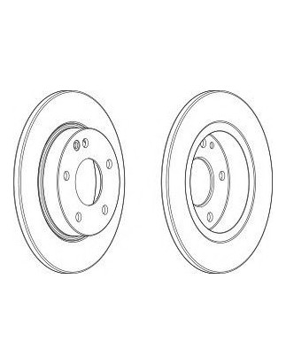 DISCO FRENO ANT MERCEDES A CLASS 1.4 (SOLID)98 -
