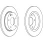 DISCO FRENO ANT MERCEDES A CLASS 1.4 (SOLID)98 -  