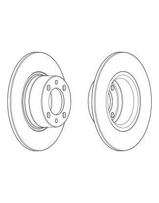 DISCO FRENO ANT MERCEDES A CLASS 1.6 (VENTED)98 -