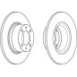 DISCO FRENO ANT MERCEDES A CLASS 1.6 (VENTED)98 -  