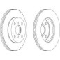 DISCO FRENO ANT TOYOTA YARIS99 -  