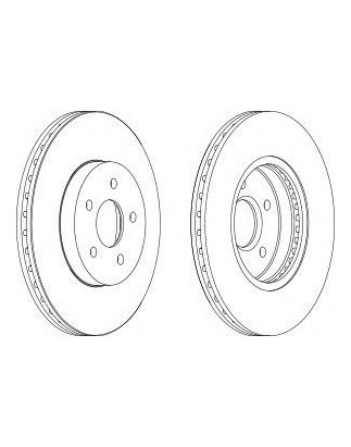 DISCO FRENO ANT FORD MONDEO ALL MODELS 00 -