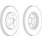 DISCO FRENO ANT FORD MONDEO ALL MODELS 00 -  