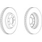 DISCO FRENO ANT PEUGEOT 6072.2I16V, 2.2I16VHDI00 -  407VARIE