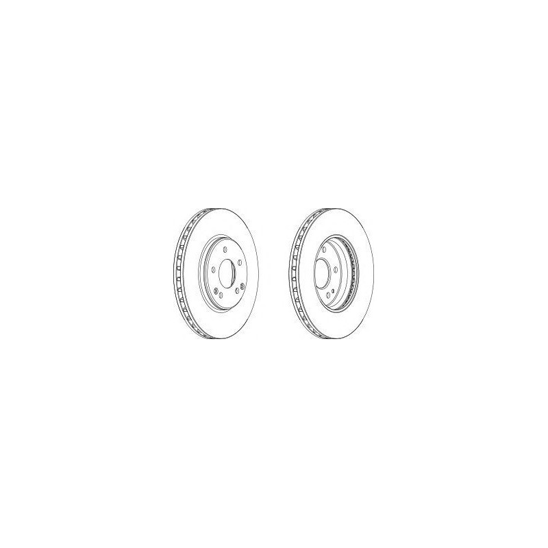 DISCO FRENO ANT MERCEDES C CLASS (W, T, C203)FROMC240ON00 -  