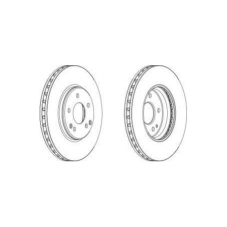 DISCO FRENO ANT MERCEDES C CLASS (W, T, C203)FROMC240ON00 -