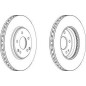 DISCO FRENO ANT MERCEDES C CLASS (W, T, C203)FROMC240ON00 -  