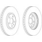 DISCO FRENO ANT FIAT ULYSSEII / SCUDO, LANCIA PHEDRAETC