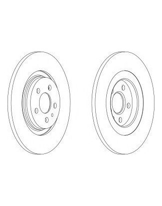 DISCO FRENO POST CITROEN C8, PEUGEOT 807, FIAT ULYSSE (II), LANCIA PHEDRA