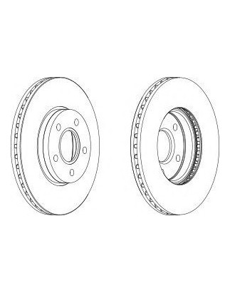 "DISCO FRENO ANT FORD FOCUS C - MAX, MK2 15"" + 16"", VOLVO S40 (II), V5015"""