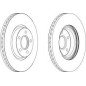 "DISCO FRENO ANT FORD FOCUS C-MAX, MK2 17"", VOLVO S40(II), V50 16"""