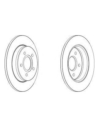 DISCO FRENO POST FORD FOCUS C-MAX REAR
