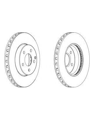 DISCO FRENO ANT MERCEDES E CLASS (W211, S211)