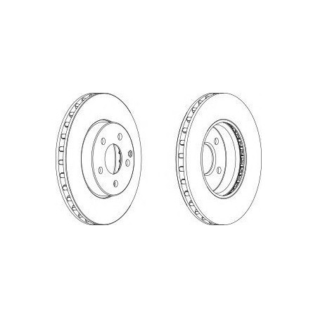 DISCO FRENO ANT MERCEDES E CLASS (W211, S211)