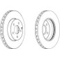 DISCO FRENO ANT MERCEDES E CLASS (W211, S211)