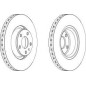 DISCO FRENO ANT AUDI A6 / AVANT (III)04 -