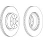 DISCO FRENO ANT FIAT GRANDEPUNTO1, 3MJT (66KW), 1, 9MJT (88 / 96KW)