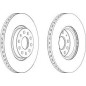 DISCO FRENO ANT SKODA + VW + SEAT