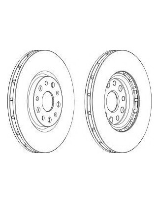 DISCO FRENO ANT ALFA ROMEO 159 - BRERA