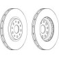 DISCO FRENO ANT ALFA ROMEO 159 - BRERA