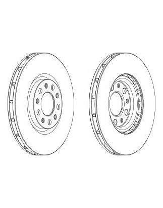 DISCO FRENO ANT ALFA ROMEO 159 - BRERA - SPIDER