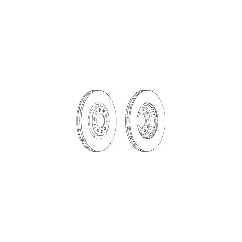 DISCO FRENO ANT ALFA ROMEO 159 - BRERA - SPIDER