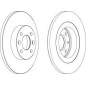 DISCO FRENO ANT DACIA LOGAN1.4, 1.6 - RENAULT TWINGO