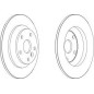 DISCO FRENO POST FORD GALAXI III 07-  ALL MODELS, S-MAX ALL MODELS, MONDEO 07- 