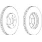 DISCO FRENO ANT AUDI A4, A5 PR 1LA