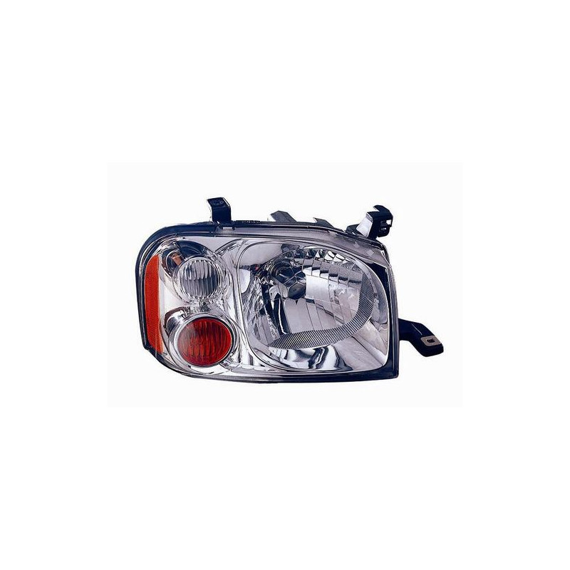 FARO FANALE PROIETTORE DX H4 CROMATA ELETTRICA NISSAN P/U NAVARA 2WD-4WD (D22) 2001 2010 OEM 260102TV2A