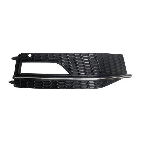 GRIGLIA PARAURTI ANT DX NERA INTERNO CROMATO AUDI A4 (8KH/8K2/8K5) 2011 2015 OEM 8K0807682M01C